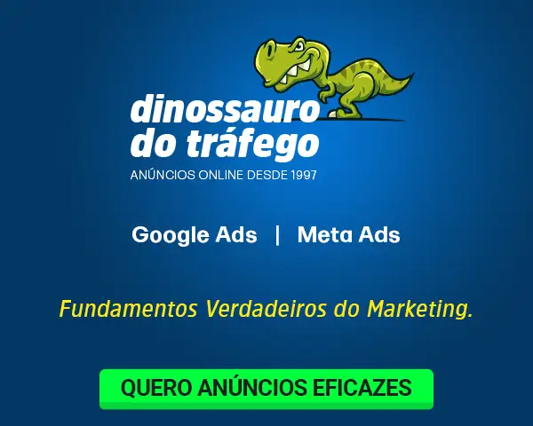 Fundamentos verdadeiros do marketing com o Dinossauro do Tráfego. Publicidade online com Google Ads e Meta Ads